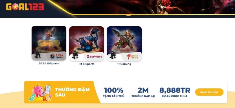 Goal123 34 Esports là nơi dành cho những ai đam mê thể thao điện tử